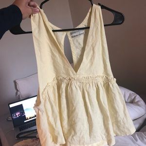 Yellow Free People Tank